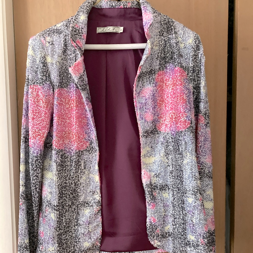 Sequined Collared Blazer